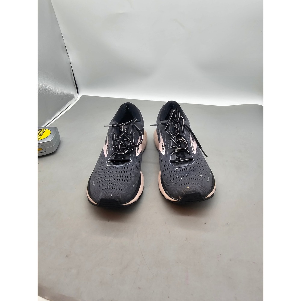 Brooks Ghost 13 Womens 11.5 Narrow 2A Running Shoes Black Pink 1203382A062
